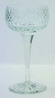 Royal Brierley Stratford Wine Hock   Clear, Vertical & Criss Cross Cut Bowl