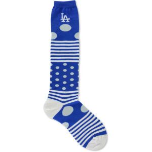 Los Angeles Dodgers For Bare Feet Dots and Stripes 538 Socks