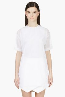 Jacquemus White Number 20 Mosquito Net Blouse