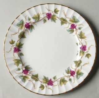 Royal Worcester Bacchanal White Salad Plate, Fine China Dinnerware   White Backg