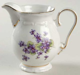 Winterling   Bavaria Violets Creamer, Fine China Dinnerware   One Large Group &