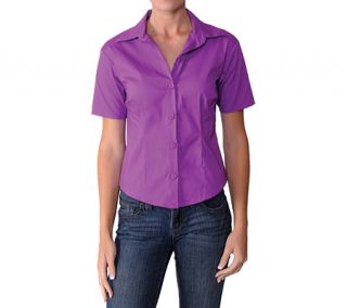 Womens Journee Collection Half Sleeve Fitted Blouse   Lily Short Sleeve Shirts