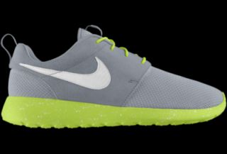 Nike Roshe Run Premium iD Custom Kids Shoes (3.5y 6y)   Grey