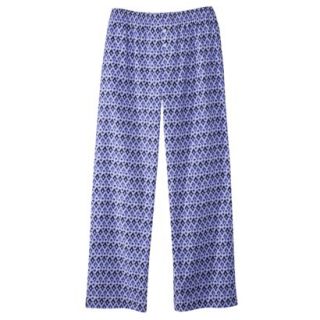 Gilligan & OMalley Womens Woven Sleep Pant With Extended Lengths   Blue Tile