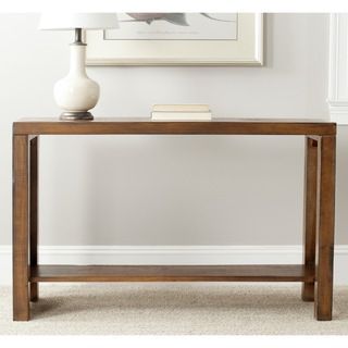 Safavieh Lahoma Walnut Console (Walnut Materials Fir woodDimensions 30.1 inches high x 48 inches wide x 14.2 inches deepThis product will ship to you in 1 box.Assembly required )
