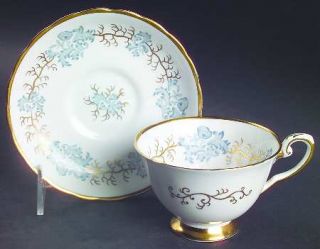 Tuscan   Royal Tuscan Avondale Footed Cup & Saucer Set, Fine China Dinnerware  