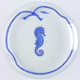 Lynn Chase Costa Azzurra Glassware Plate/Dessert, Fine China Dinnerware   Blue S