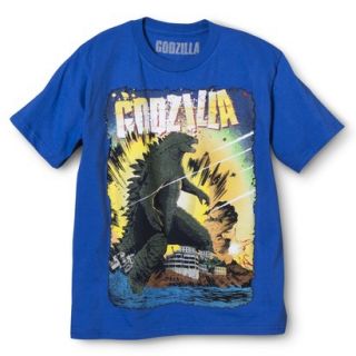 Godzilla Boys Graphic Tee   Royal Blue L