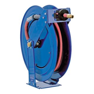 Coxreels Heavy Duty Spring Driven Fuel Hose Reel   Includes 1in. x 35ft. Hose