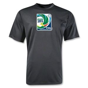 FIFA Confederations Cup 2013 Moisture Wicking Emblem T Shirt (Black)