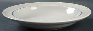 Rosenthal   Continental Kaari Grey Large Rim Soup Bowl, Fine China Dinnerware  