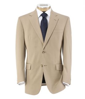 Slim Fit Tropical Blend 2 Button Suit Plain Front Trousers Extended Size JoS. A.