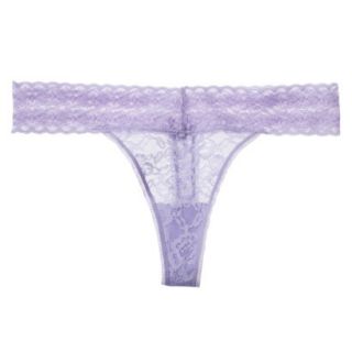 Gilligan & OMalley Womens All Over Lace Thong   Lavender S