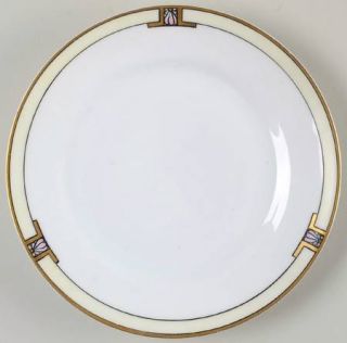 Mutual Art Studios Diana Salad Plate, Fine China Dinnerware   Black Lines, Pink