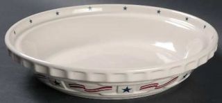 Longaberger All American Round Oven to Table Pie Plate, Fine China Dinnerware  