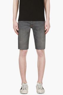 Levis Grey Denim Cut_off 511 Slim Shorts