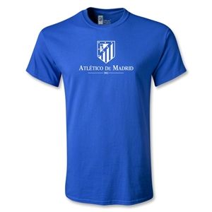Euro 2012   Atletico Madrid Crest T Shirt (Royal)