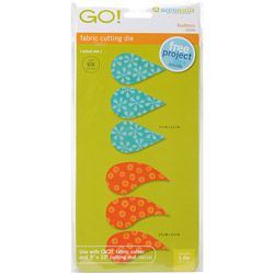 Accuquilt Go  Plastic Fabric Cutting Die With Six Feather Shapes