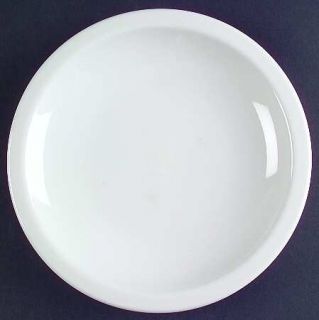 Culinary Arts Cafeware Salad Plate, Fine China Dinnerware   All White, Smooth, N