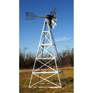 20 ft. Customized Powder Coated Steel Underwater Aeration Windmills Blue and