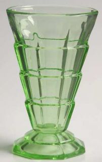Indiana Glass Tea Room Green 7 Oz Footed Tumbler   Green, Depression Glass