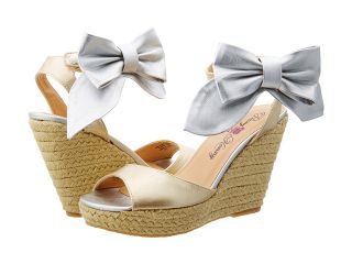 Penny Loves Kenny June Womens Wedge Shoes (Gold)