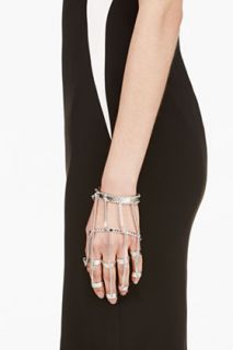 Eddie Borgo Silver Tiered Handpiece