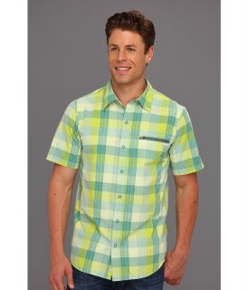 Columbia Cool Creek Plaid S/S Shirt Mens Short Sleeve Button Up (Green)