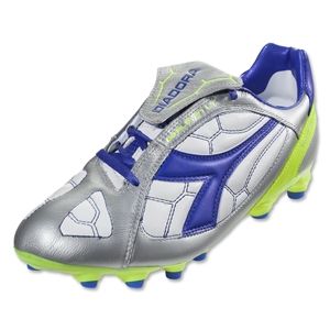 Diadora DD Eleven LT MG 14 Soccer Shoes (Silver/Royal/White)