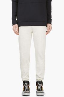 A.p.c. Heather Ivory Minimalist Lounge Pants