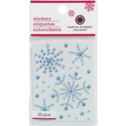 Martha Stewart Christmas Stickers  Gemstone Snowflake