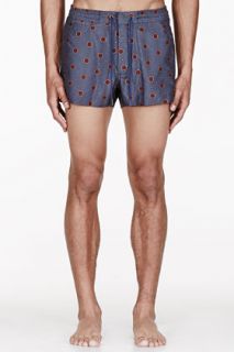 Marc By Marc Jacobs Grey Dalston Dot Swim Shorts