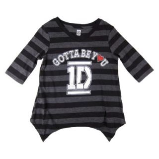 One Direction Girls Top   Black XS