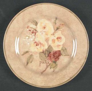 222 Fifth (PTS) Rose Bouquets Salad Plate, Fine China Dinnerware   Cheri Blum,Pi