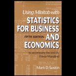 Using MINITAB with Statistics for Business and Economics / With 3 MAC Disk