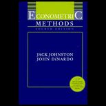 Econometric Methods / With 3 Disk