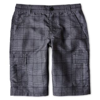 Burnside Plaid Print Shorts   Boys 5 20, Grey, Grey, Boys