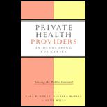 Private Health Providers in Dev. Countries