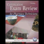 Certification Exam Review for Pharmacy Technicians With Cd