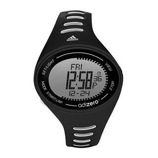 adidas adiZero High Performance Mens Black & White Digital Chronograph Watch