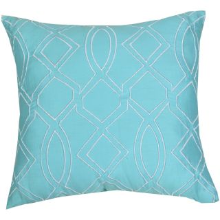 Trellis Brights Outlined Trellis 18 Decorative Pillow, Turquoise, Girls