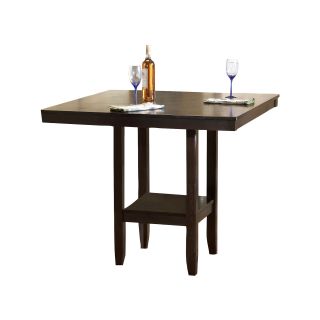 Hillsdale Arcadia 42 Counter Height Square Dining Table, Espresso (Dark Brown)