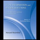 Vital Information and Review Questions for the NCE and State Counseling Exams   CD (Software)