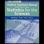 Statistics for the Sciences Student Solution