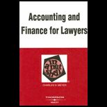 Accounting And Finance for Lawyers in a Nutshell