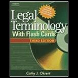 Legal Terminology With Flash Cards   With CD