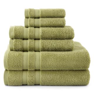 ROYAL VELVET Pure Perfection 6 pc. Bath Towel Set, Prairie Grass