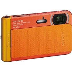 Sony DSC TX30/B Orange 18.2MP Water, Dust, Freeze, and Shockproof Digital Camera