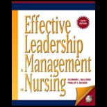 Effective Leadership and Management in Nursing Access