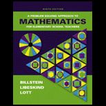 Problem Solving Approach to Mathematics for Elementary School Teachers   Package
